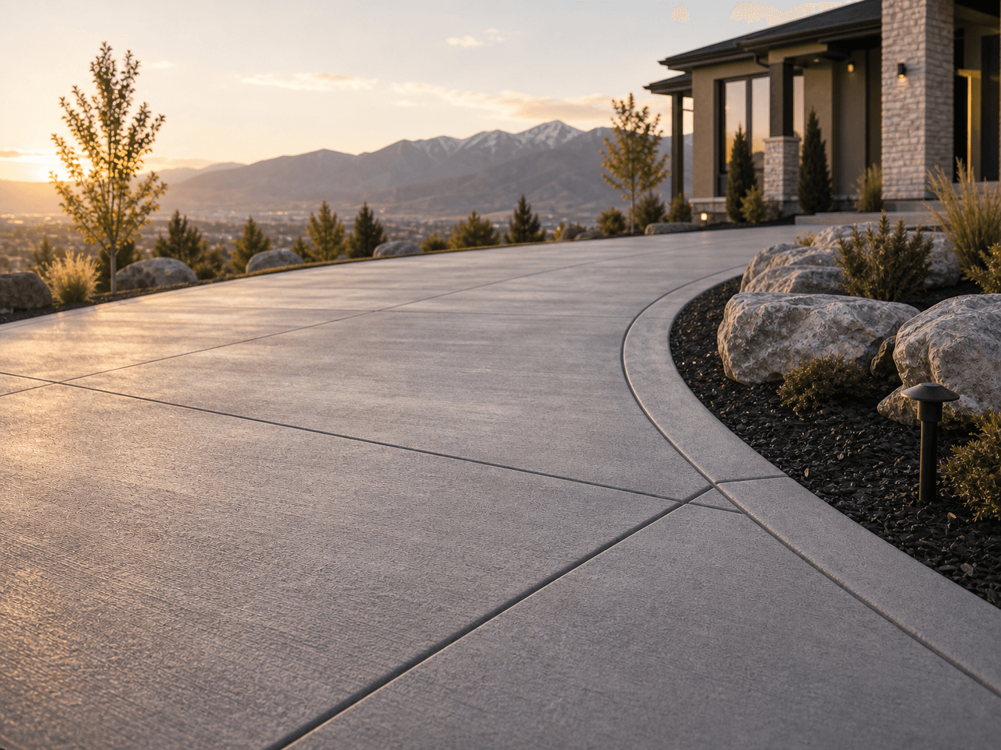 Driveway control-joint detail